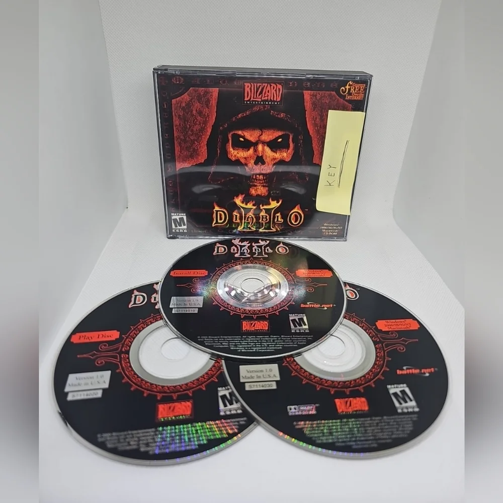 Diablo II 2 PC Game (2000, Blizzard,  Windows 95/98) With CD Key